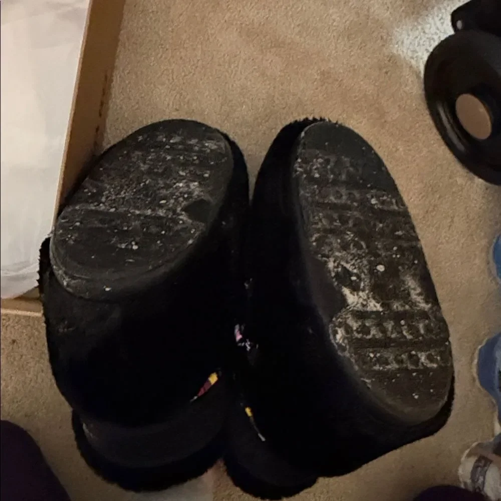 Moon Boot Icon Low Black Faux Fur 36-38